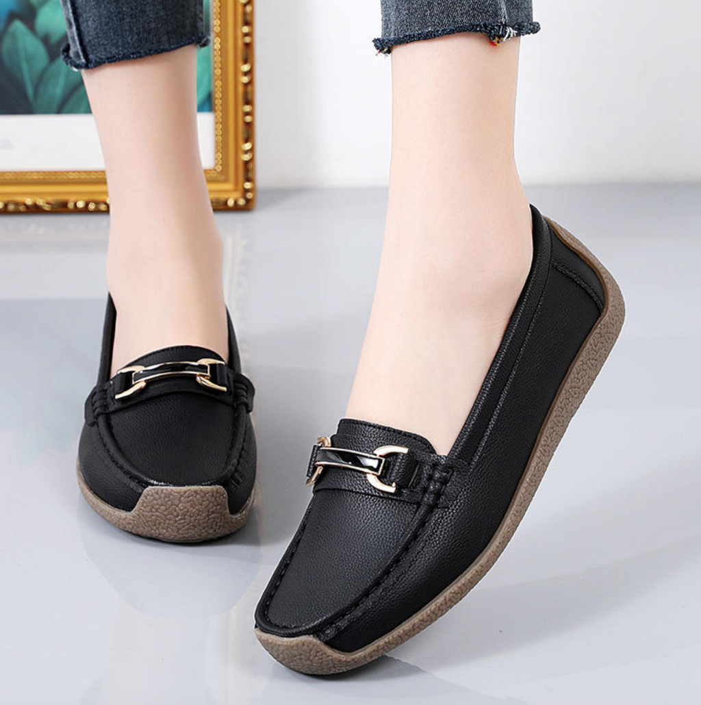 Women’s Comfortable Leather Flat Shoes