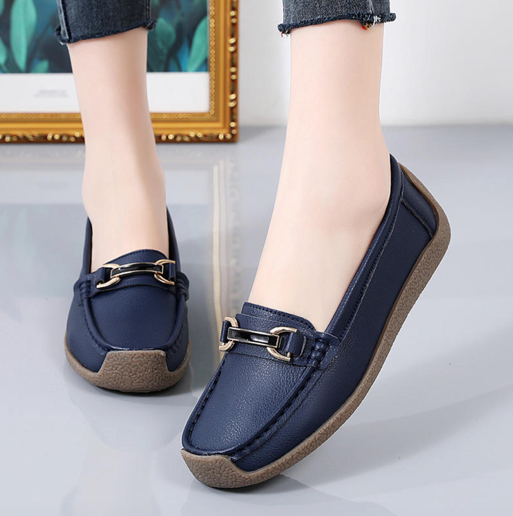 Women’s Comfortable Leather Flat Shoes