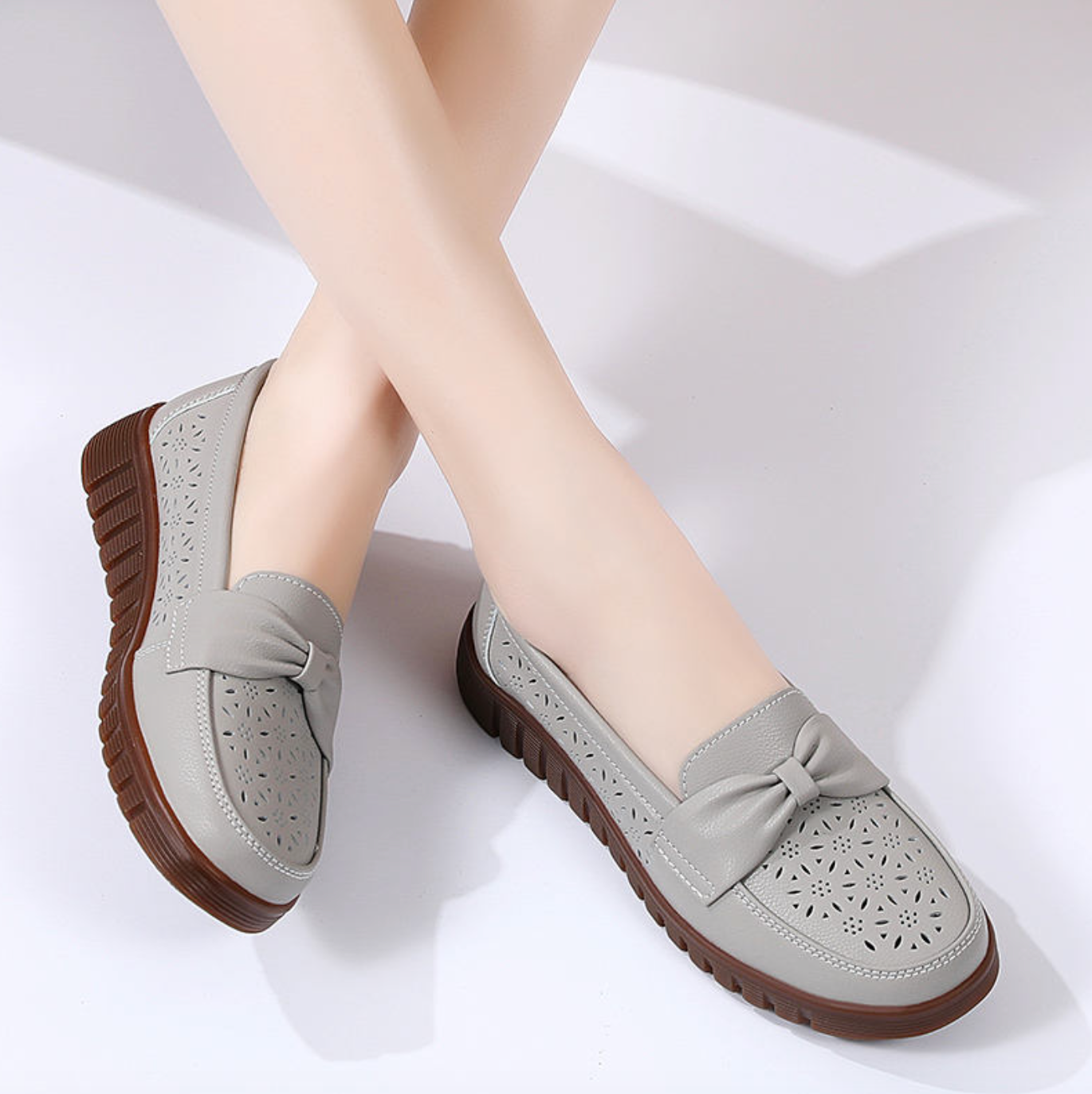 Women’s Genuine Leather Flat Loafers
