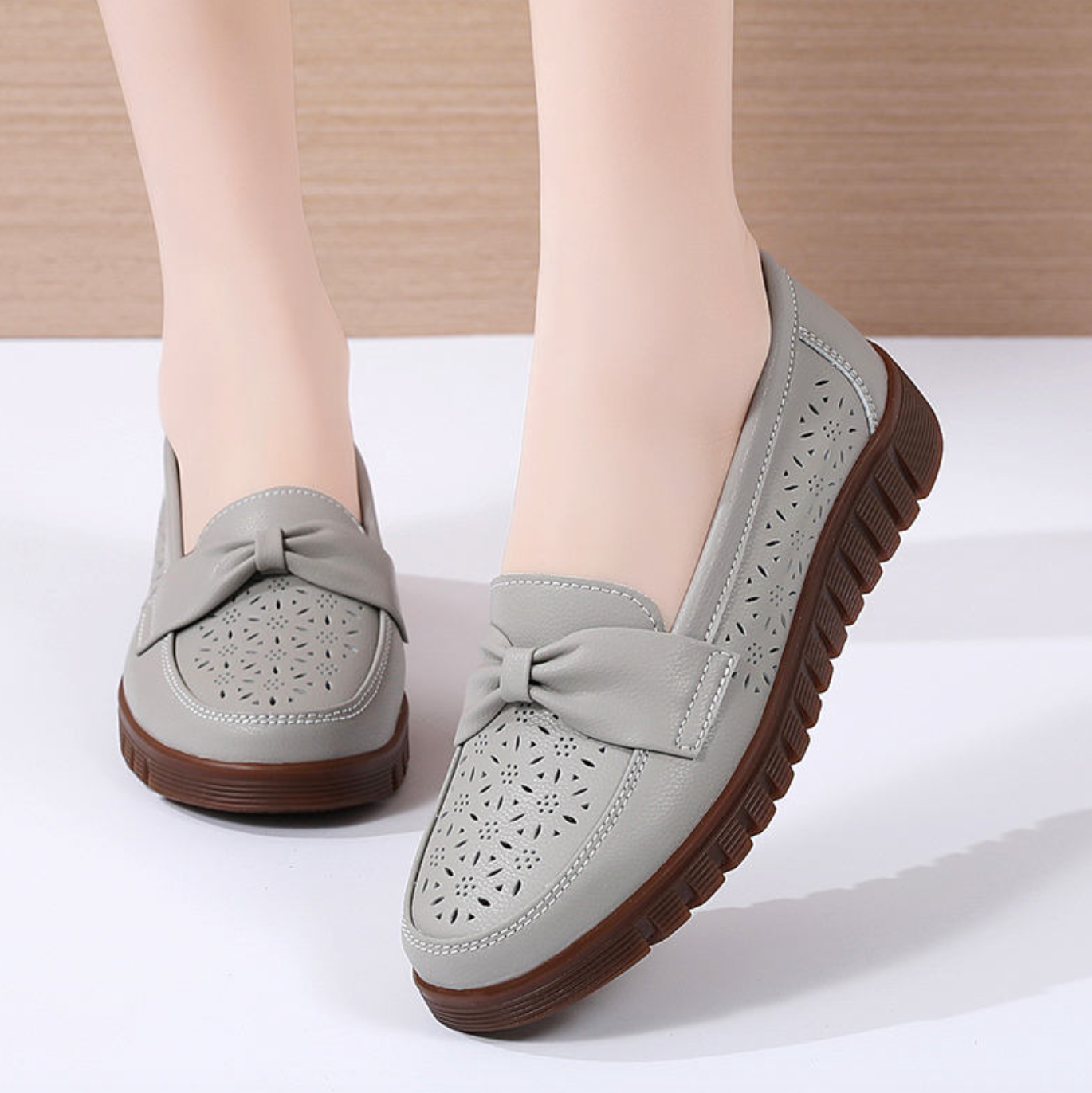 Women’s Genuine Leather Flat Loafers